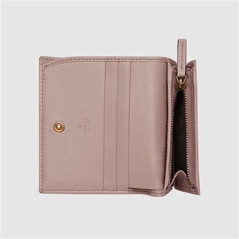 gucci card holder dusty pink|Gucci pink wallet on chain.